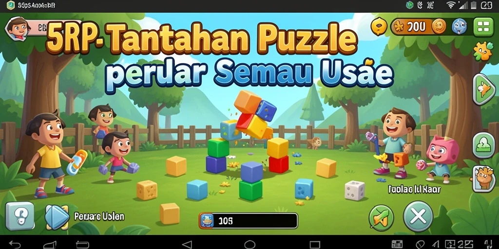 Gameplay seru dan menantang di 55RP Puzzle.