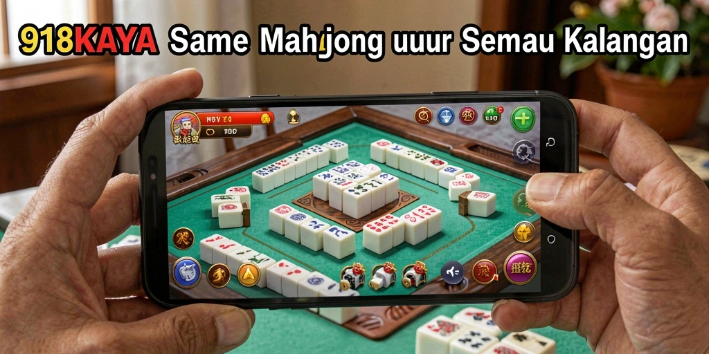 Tampilan menarik dari gameplay Mahjong di 918KAYA.