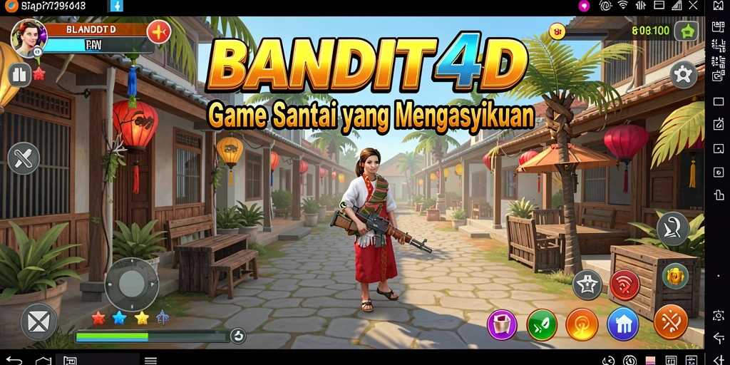 Screenshot gameplay BANDIT4D yang penuh warna dan menyenangkan.