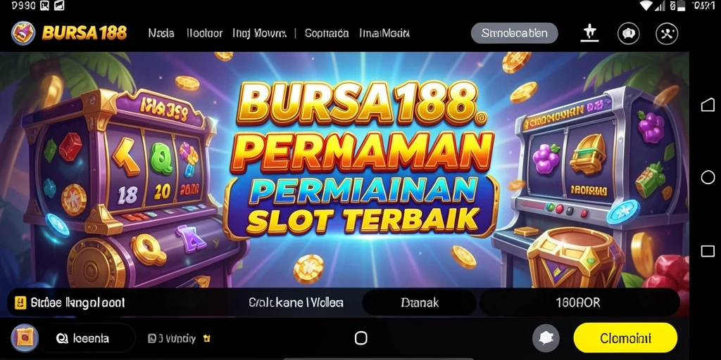 Tampilan menarik dari gameplay Slot BURSA188 yang penuh warna.
