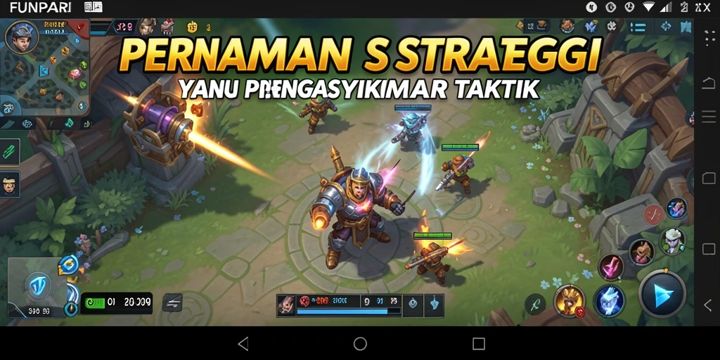 Tampilan gameplay FUNPARI yang menantang dan menarik.