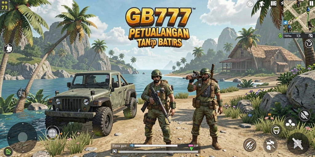 Screenshot GB777 menampilkan petualangan mendebarkan di dunia terbuka.