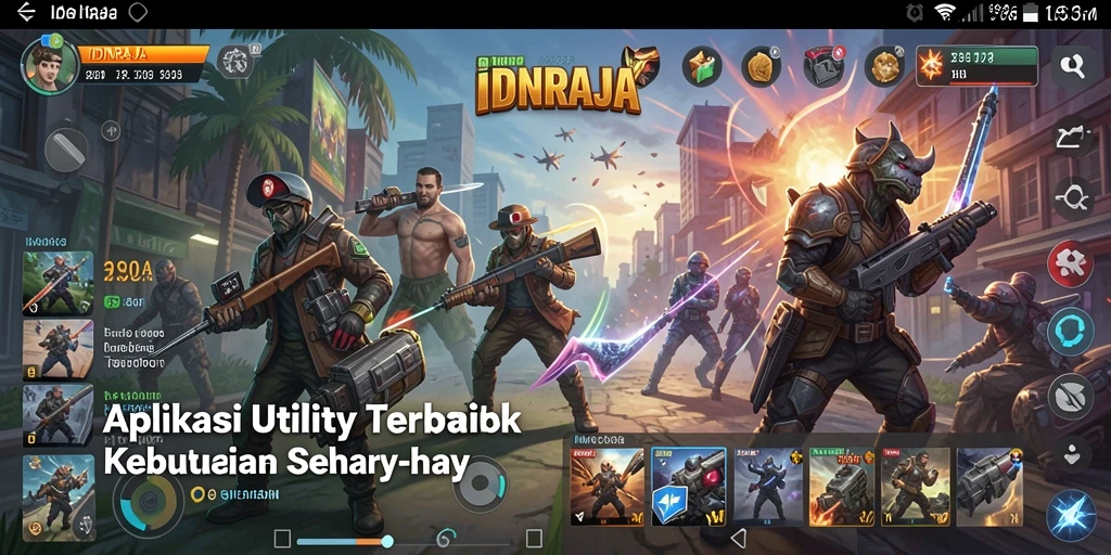 Tampilan intuitif IDNRAJA saat digunakan untuk mengelola aktivitas sehari-hari.