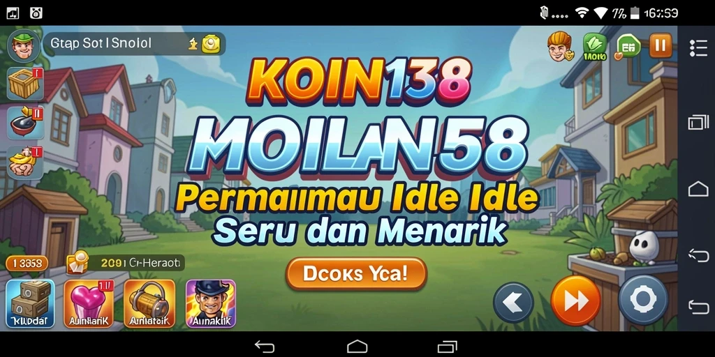 Screenshot gameplay KOIN138 menampilkan suasana santai dan interaksi seru.