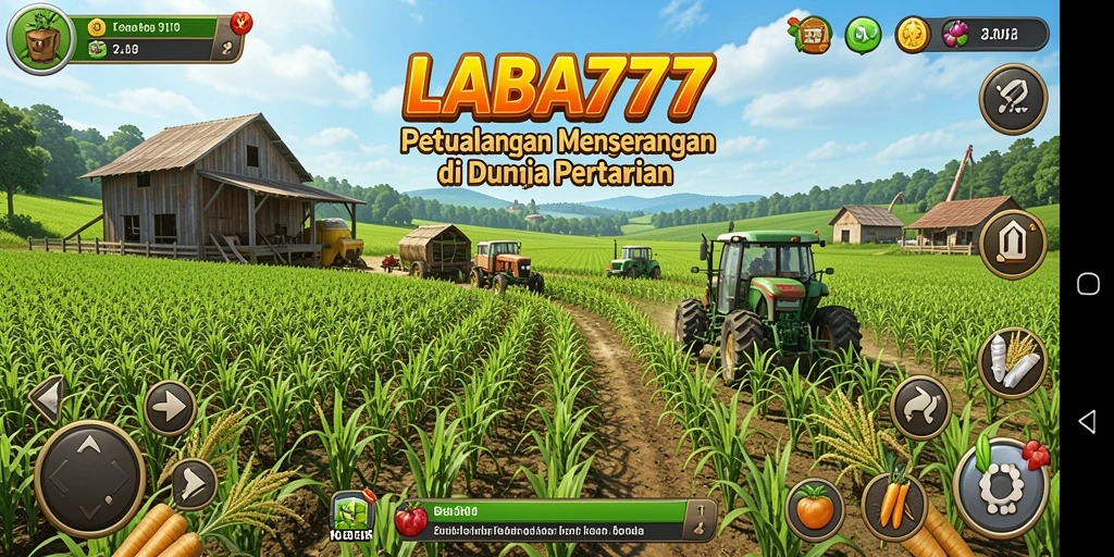 Tangkapan layar LABA777 menampilkan momen seru saat bercocok tanam dan merawat hewan.