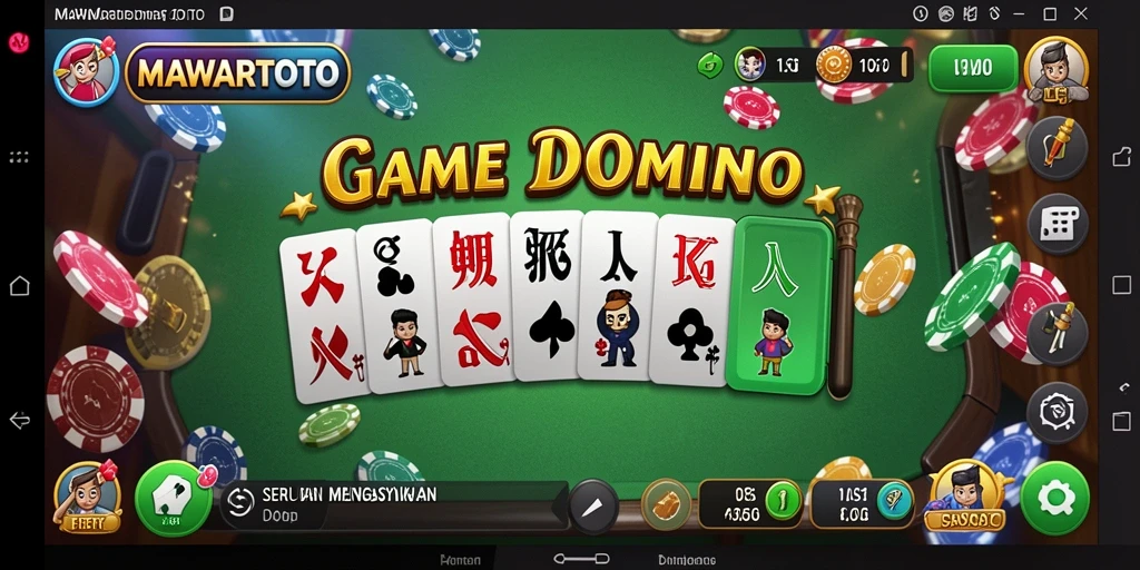 Gambaran gameplay seru MAWARTOTO dalam permainan Domino.