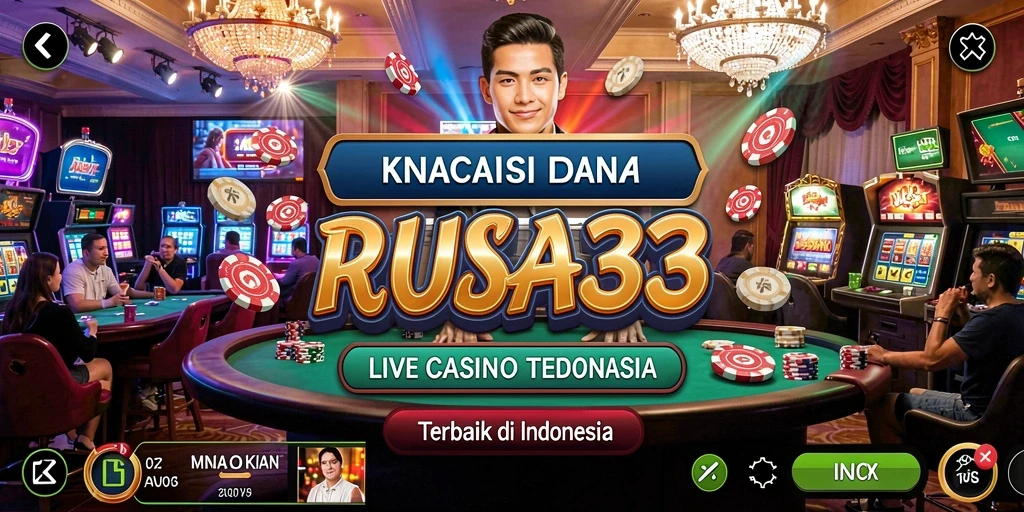 Tampilan gameplay Live Casino yang mendebarkan dan interaktif di RUSA33.